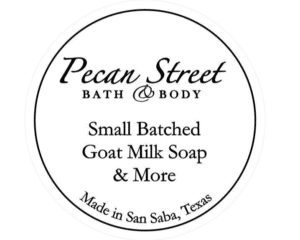 Handcrafted Soaps, Lotions, Bath Bombs, and Sugar Scrubs made in San Saba, Texas with Goats Milk and Hemp Seed Oil.