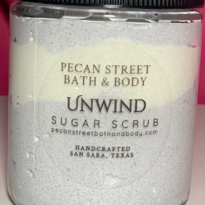 Unwind Sugar Scrub from Pecan Street Bath & Body in San Saba, Texas